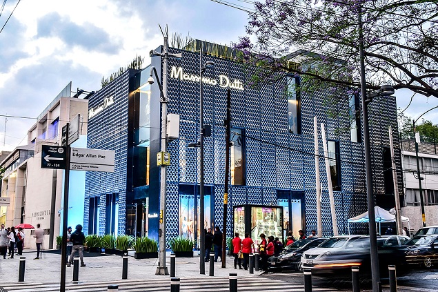 Inditex se fortalece en México con la entrada de Massimo Dutti en la calle más cara del país